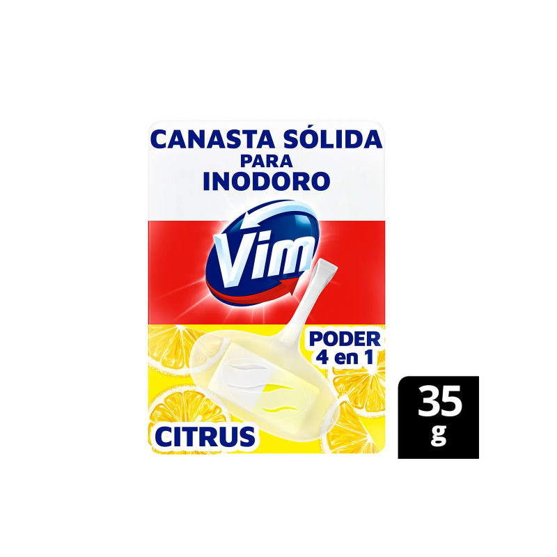 Pastilla para inodoro Vim canasta 4 en 1 35 g | Olimpio