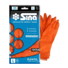 Guantes de goma afelpados Sina naranja talle L | Olimpio