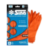 Guantes de goma afelpados Sina naranja talle M | Olimpio