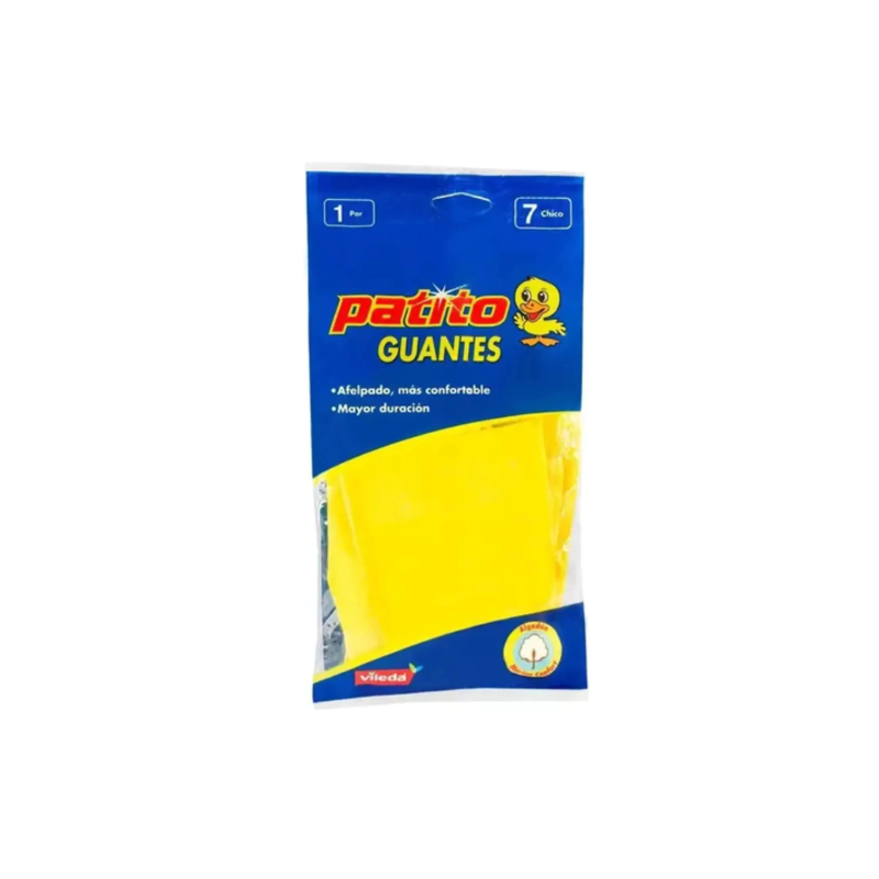 Guantes de goma afelpados Patito talle S | Olimpio