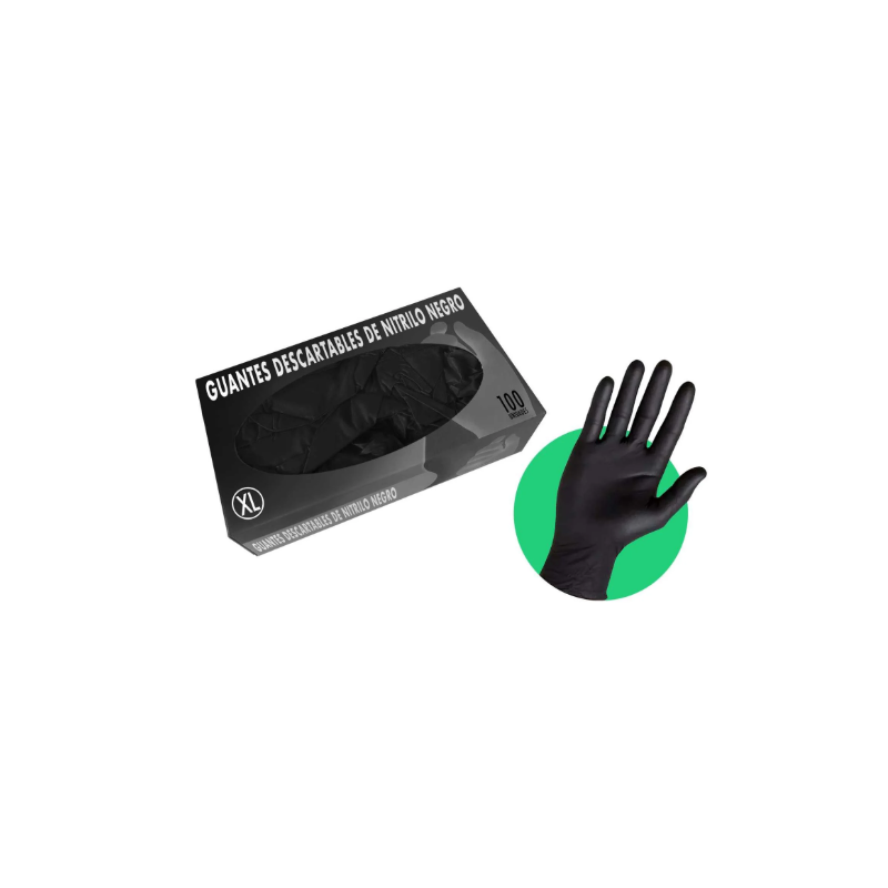 Guantes descartables de nitrilo talle XL x100 | Olimpio