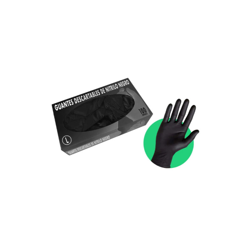 Guantes descartables de nitrilo talle L x100 | Olimpio