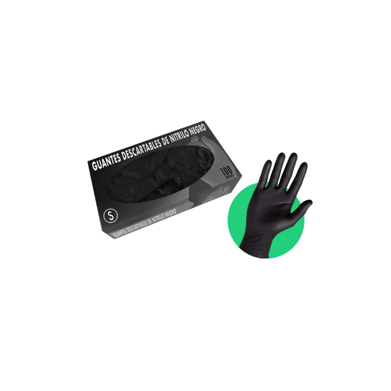 Guantes descartables de nitrilo talle S x100 | Olimpio