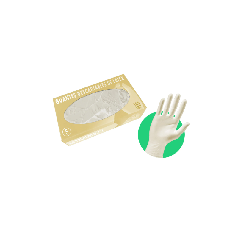 GUANTE DESCARTABLE LATEX X100U 01 S