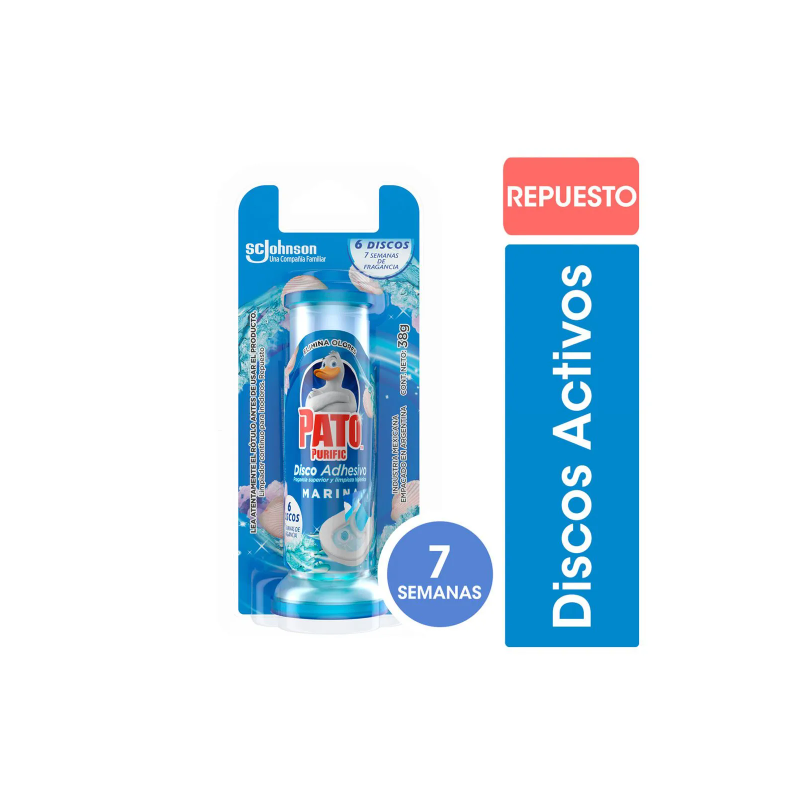 Discos adhesivos para inodoro Pato repuesto | Olimpio