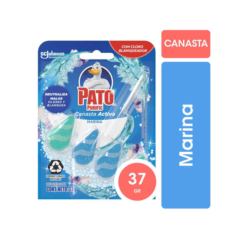Pastilla para inodoro Pato canasta sólida aparato + repuesto | Olimpio