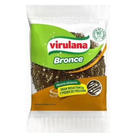 ESPONJA COCINA BRONCE 15G VIRULANA