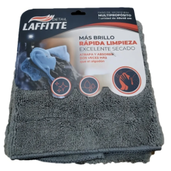 Paño de microfibra Laffitte 40x40 cm gris | Olimpio