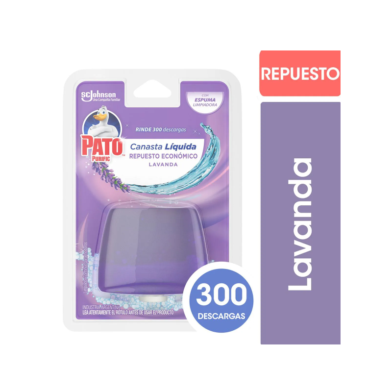 Pastilla para inodoro Pato canasta líquida repuesto | Olimpio