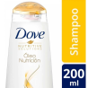 Shampoo Dove óleo nutrición 200 ml | Olimpio