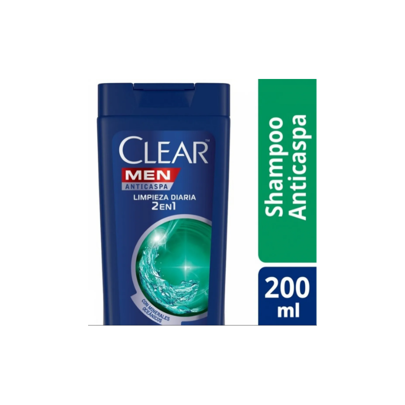 Shampoo Clear 2 en 1 limpieza diaria 200 ml | Olimpio