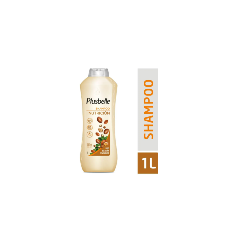 Shampoo Plusbelle nutrición crema 1 L | Olimpio