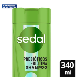 Shampoo Sedal prebióticos y biotina 340 ml | Olimpio
