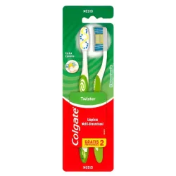 Cepillo dental Colgate Twister medio x2 | Olimpio
