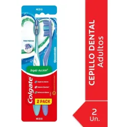 CEPILLO DENTAL COLGATE TRIPLE ACCION MEDIO X2U