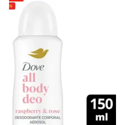 Desodorante en aerosol Dove All Body frambuesa 100 ml | Olimpio