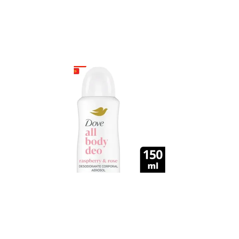 Desodorante en aerosol Dove All Body frambuesa 100 ml | Olimpio