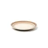 PLATO POSTRE CERAMICA HUESO FUMEE