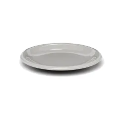PLATO POSTRE CERMICA GRIS
