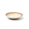 Plato hondo de cerámica hueso fumé | Olimpio