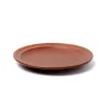 Plato playo de cerámica chocolate | Olimpio