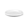 Plato de postre de cerámica blanco | Olimpio