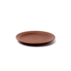 Plato de postre de cerámica chocolate | Olimpio