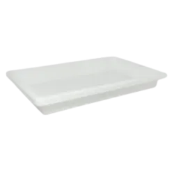 Batea plástica rectangular baja 17x28x3 cm | Olimpio