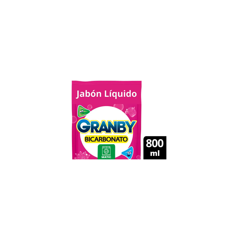 JABON LIQUIDO ROPA GRANBY MATIC 800ML ROSAS