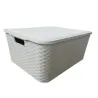 Caja organizadora símil ratán 75 L con tapa | Olimpio