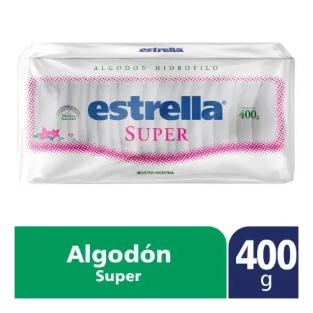 ALGODON X400GR ESTRELLA SUPER