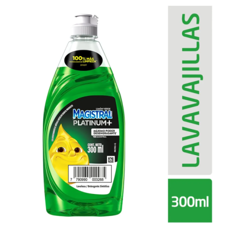 DETERGENTE MAGISTRAL X300ML LIMON VERDE PLAT
