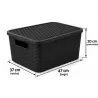CAJA ORGANIZADORA RATAN 35L CON TAPA N4