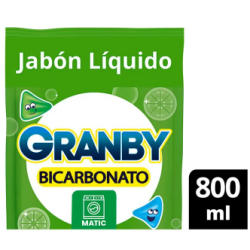 JABON LIQUIDO ROPA GRANBY MATIC 800ML LIMON