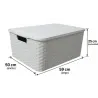 CAJA ORAGANIZADORA RATAN 75L CON TAPA N6
