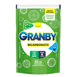 Jabón líquido para ropa Granby limón 800 ml | Olimpio