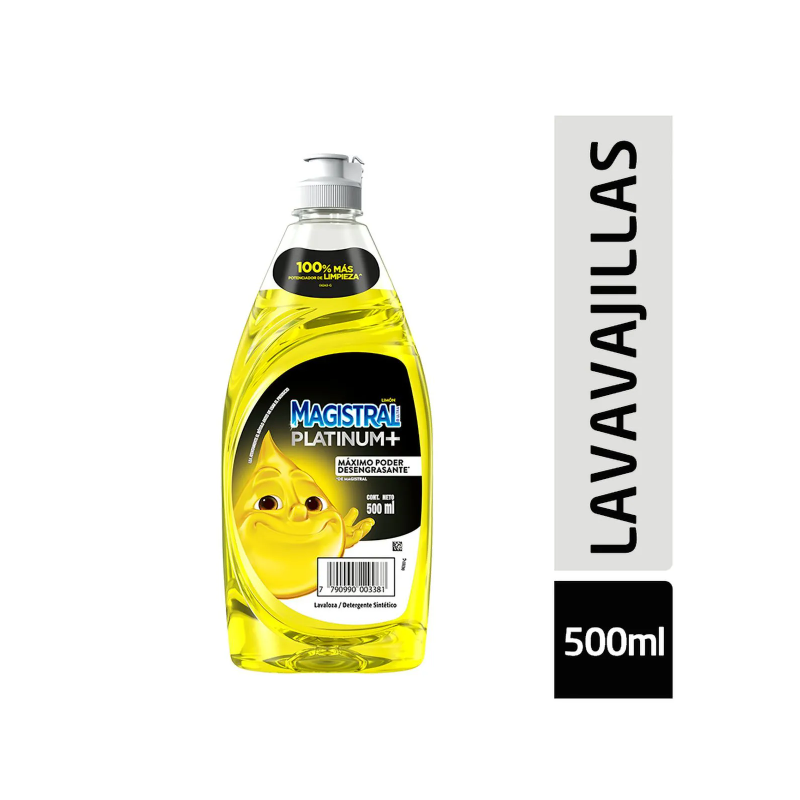 DETERGENTE MAGISTRAL X500ML PLATINUM LIMON