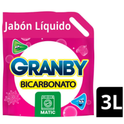 JABON LIQUIDO ROPA GRANBY MATIC 3LT ROSAS