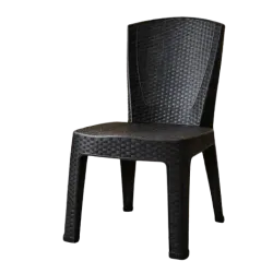 SILLA SIMIL RATAN NEGRA