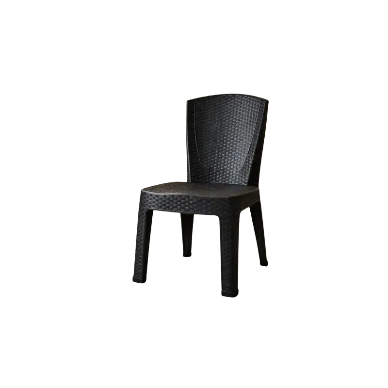 SILLA SIMIL RATAN NEGRA