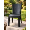 SILLA SIMIL RATAN NEGRA