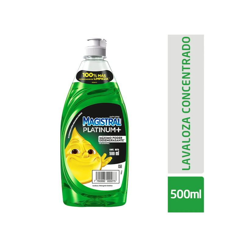 Detergente Magistral Platinum limón verde 500 ml | Olimpio