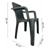 SILLA SIMIL RATAN C/ APOYA BRAZOS 510