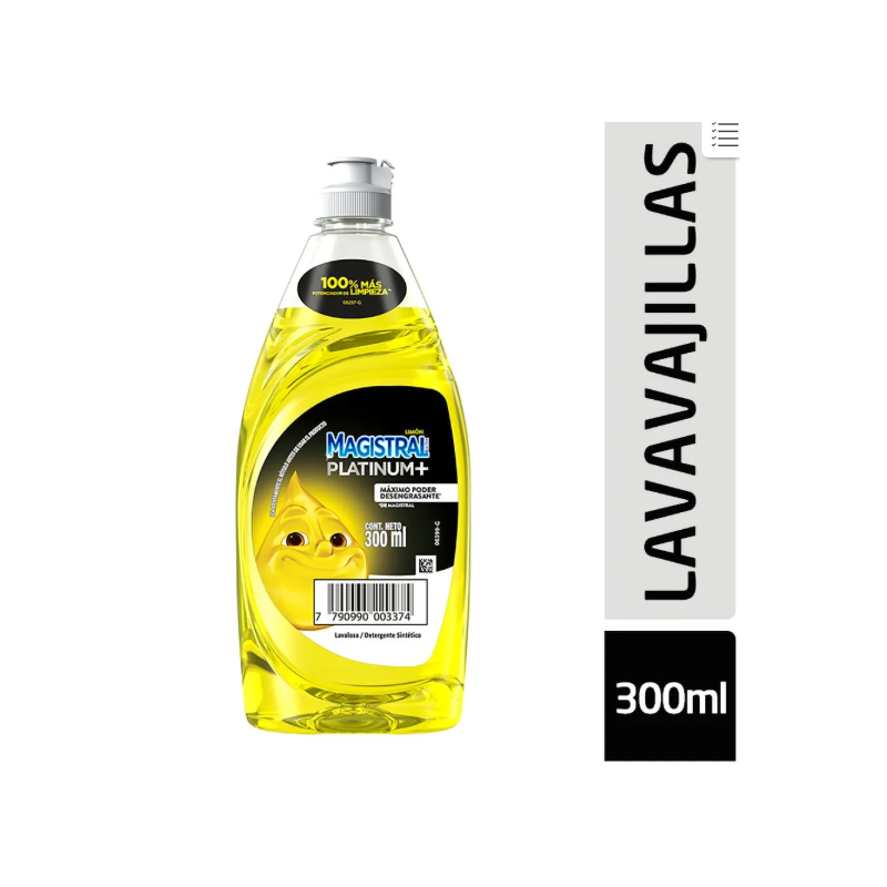 DETERGENTE MAGISTRAL X300ML LIMON PLATINUM