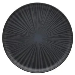 Plato playo de cerámica Ónix 26 cm | Olimpio