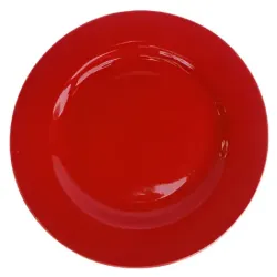 PLATO PLAYO CERAMICA 24CM DONNA ROJO