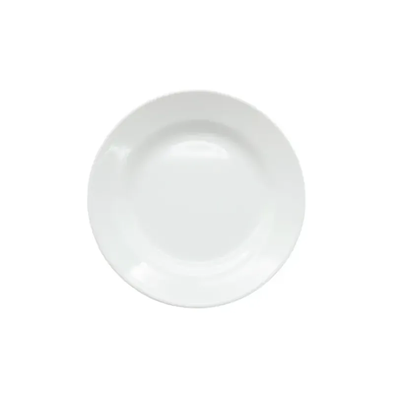 Plato playo de cerámica Donna blanco 24 cm | Olimpio