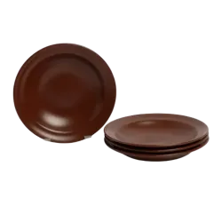Plato hondo de cerámica chocolate | Olimpio