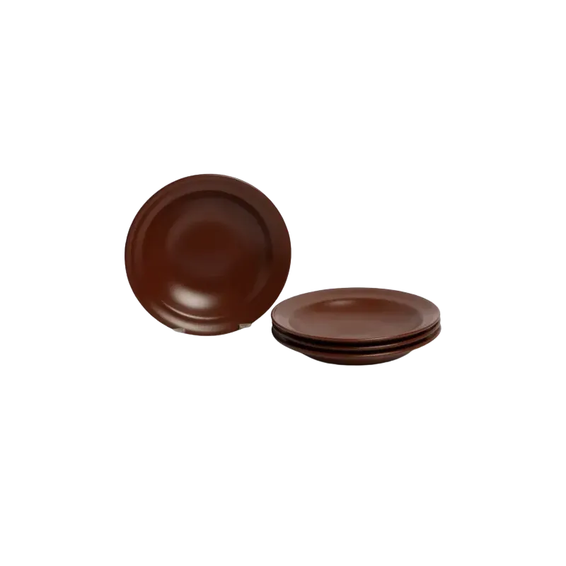 Plato hondo de cerámica chocolate | Olimpio