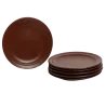 Plato playo de cerámica chocolate | Olimpio